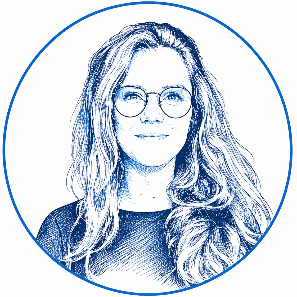 Ritratto illustrato di Alessandra P.